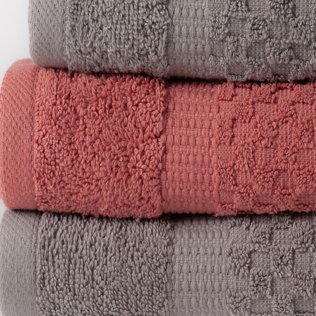 Jogo de Toalha 4 Peças Porto - Rosa e Cinza Jogo Banho Jogo de Toalha 4 Peças Porto - Rosa e Cinza Jogo Banho