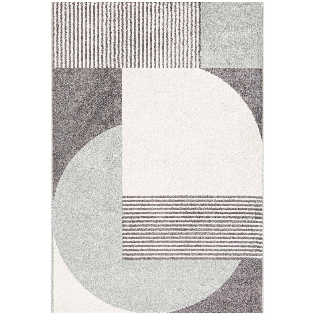 Tapete para Sala Grande Hathor Geometrico Off White 240x300