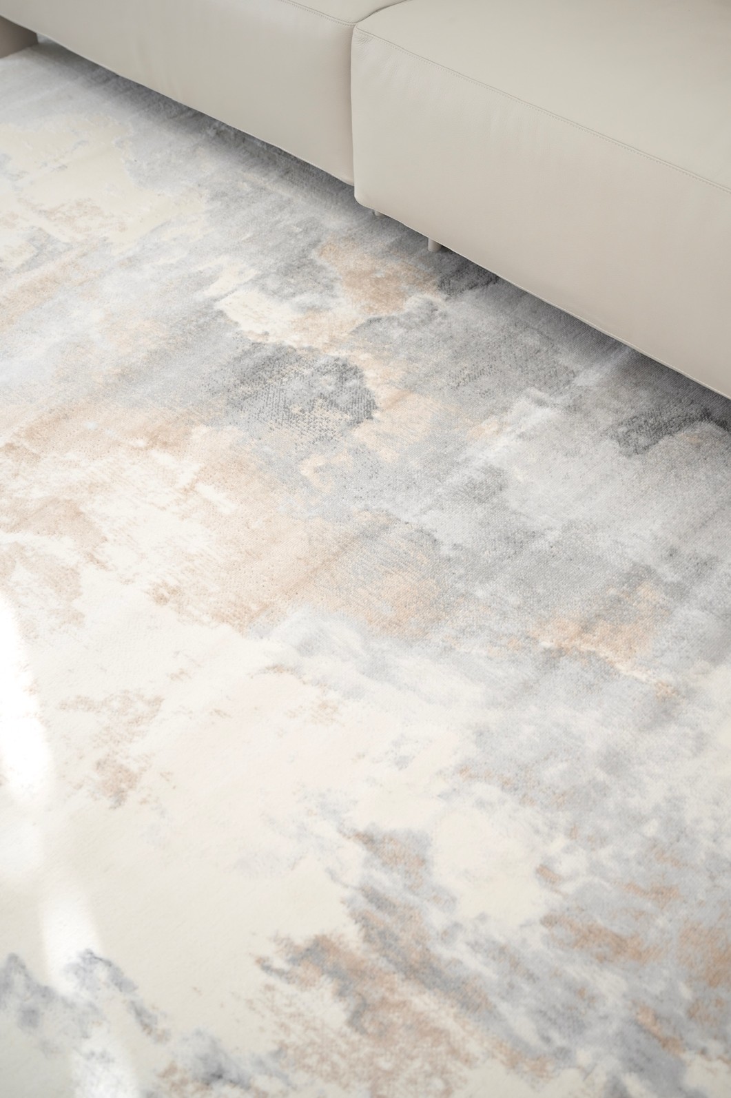 Tapete 100x140 Sharm Marmorizado Cinza