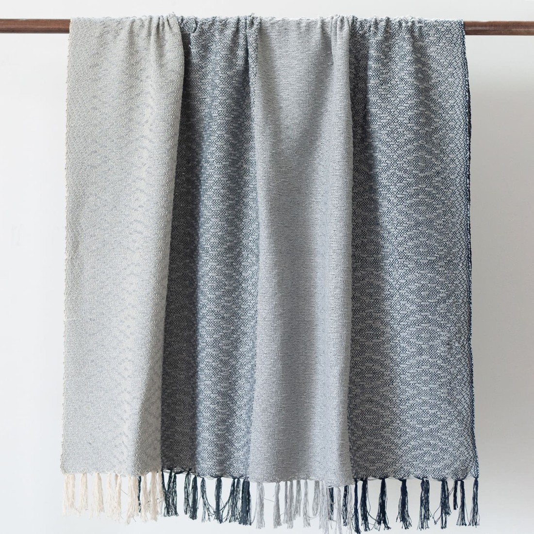 Manta De Sofá Artesanal Florença 1,20m x 1,80m Prata