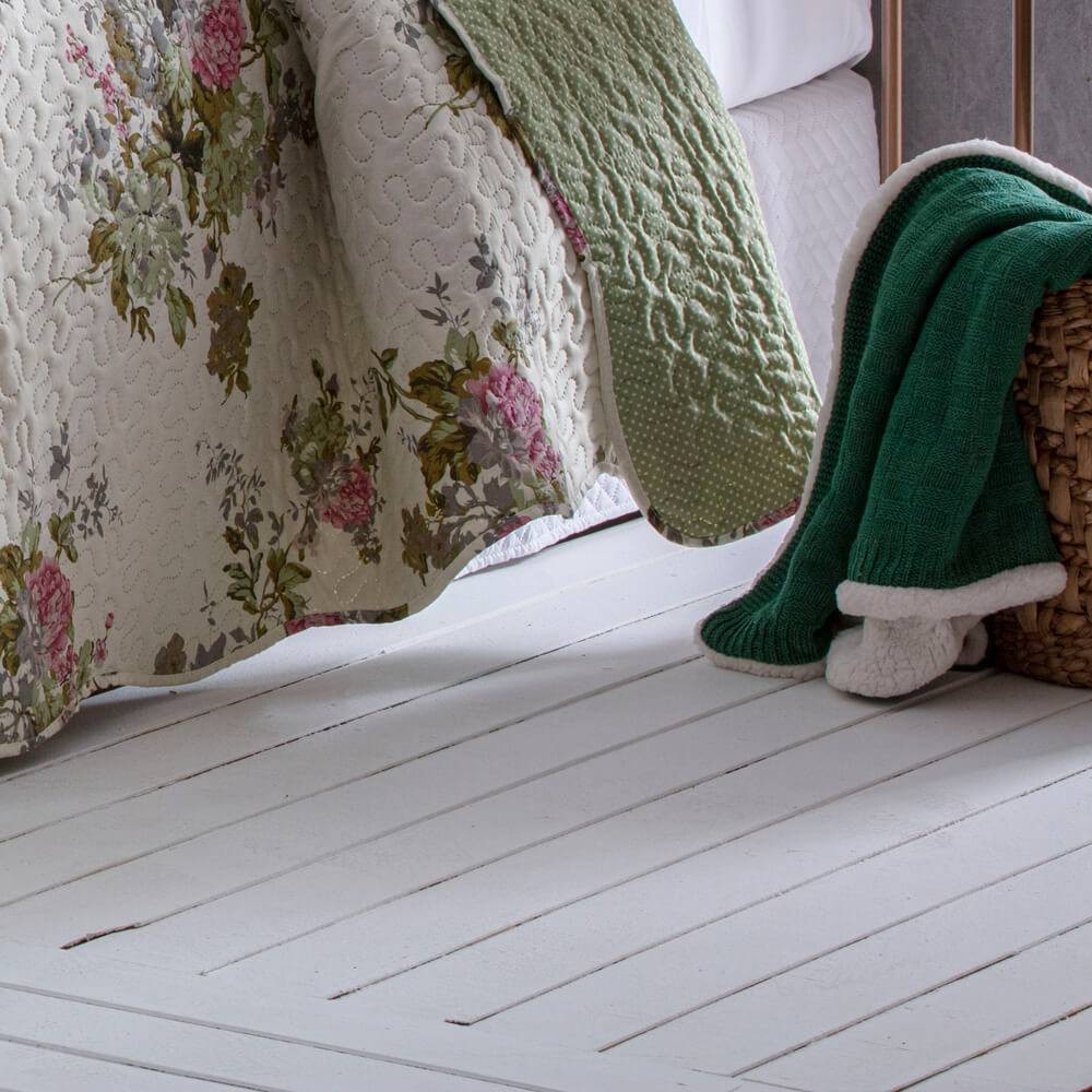 Kit  Cobre-leito Queen Bouti Microfibra Ultrasonic Estampada 2,40 x 2,60 m + 2 Porta-travesseiros - Anita