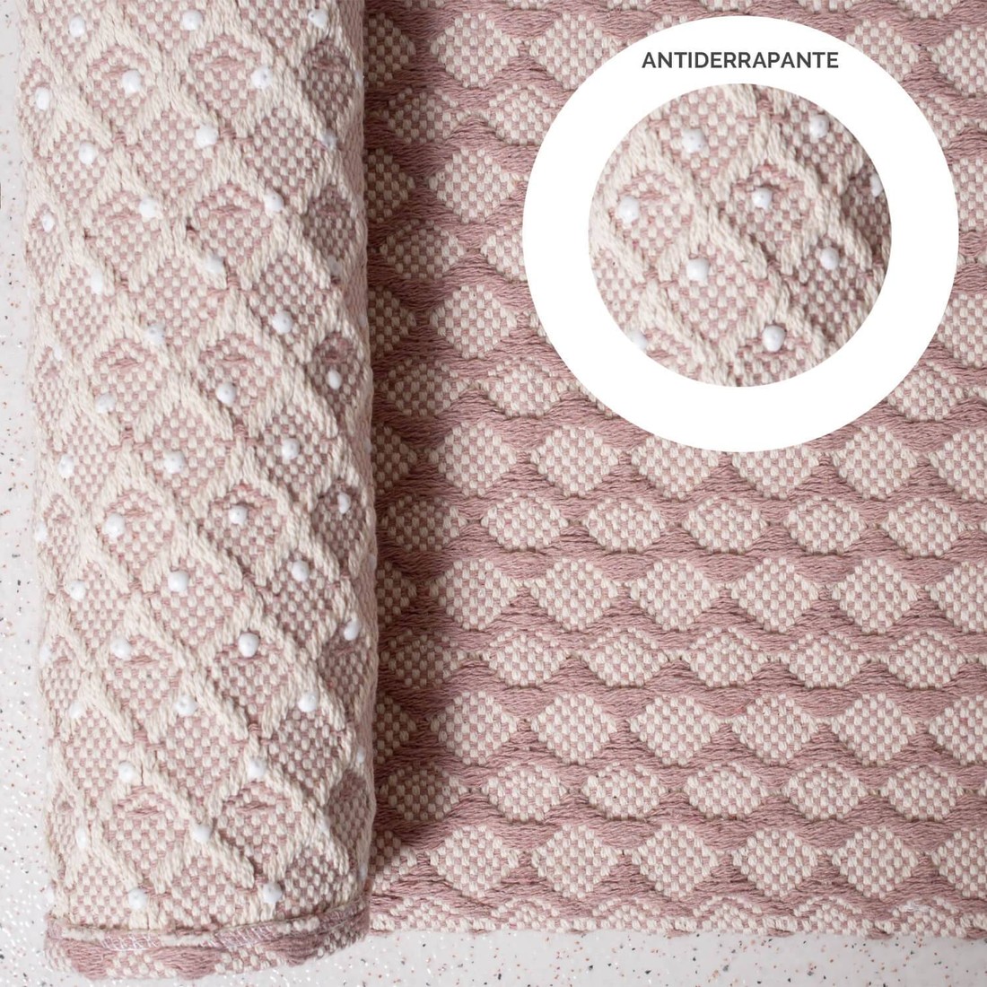 Tapete Pequeno para Quarto ou Sala Algodão Santorini 1,40 x 1,00m Tapete Pequeno para Quarto ou Sala Algodão Santorini 1,40 x 1,00m