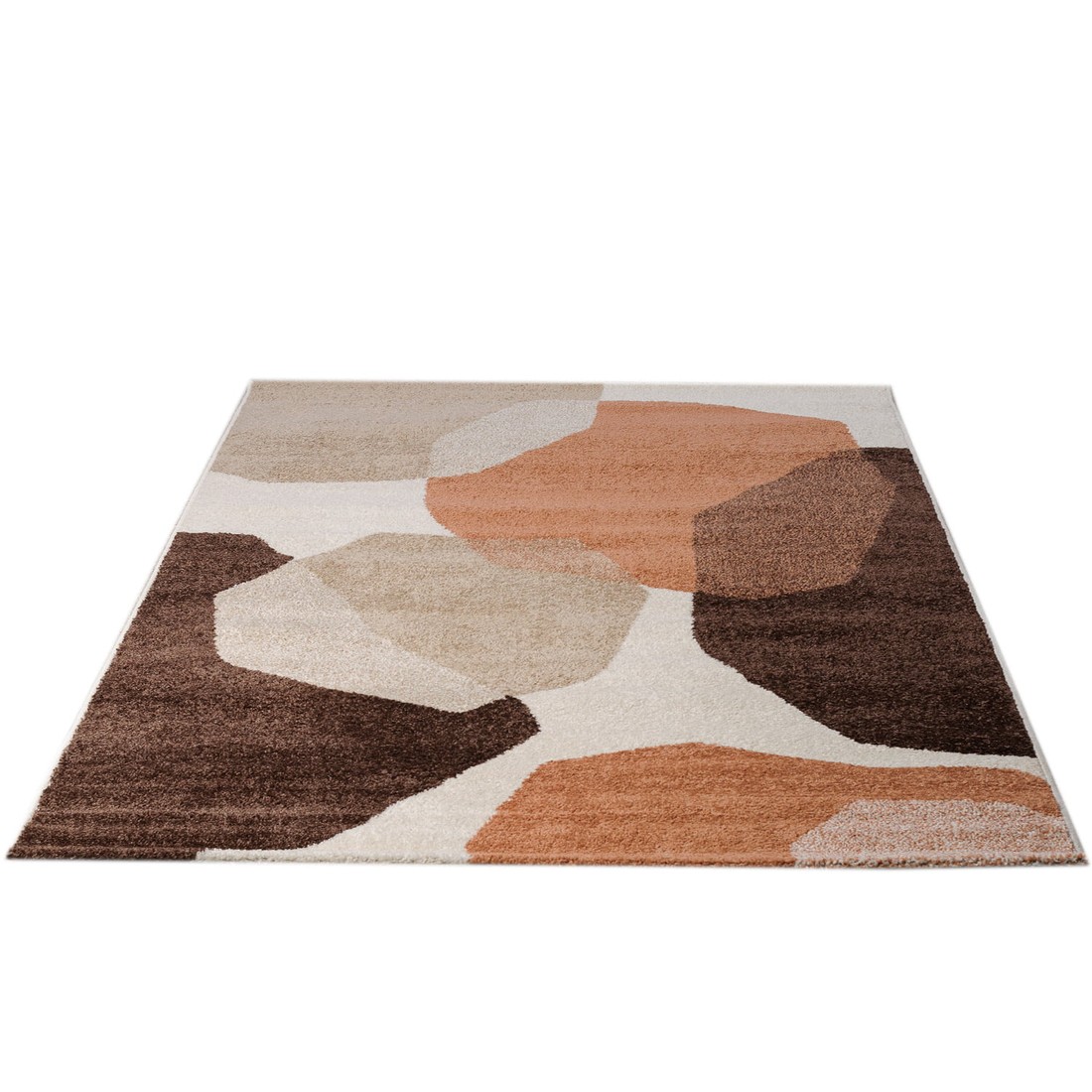 Tapete para Sala Essenciais Organico Pedras Terracota 250x350 Tapete para Sala Essenciais Organico Pedras Terracota 250x350