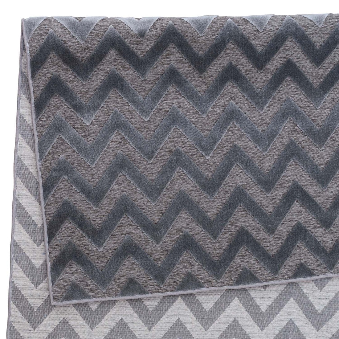 Tapete de Sala Pelo Baixo Egípcio com Relevo Esna Cinza 3,00x4,00