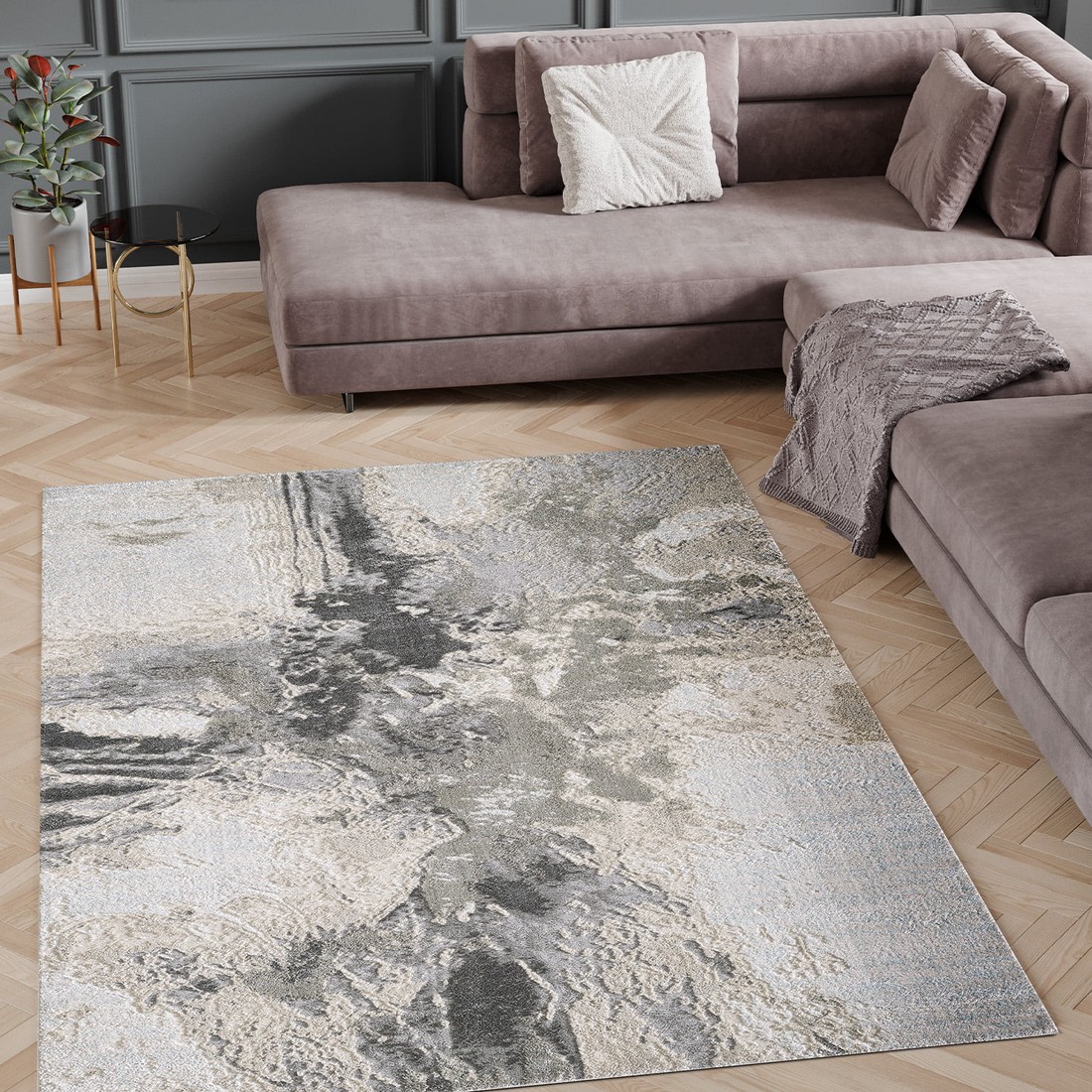 Tapete de Sala Dixon Stone 1 Confort Estonado Natural 250x300 Tapete de Sala Dixon Stone 1 Confort Estonado Natural 250x300