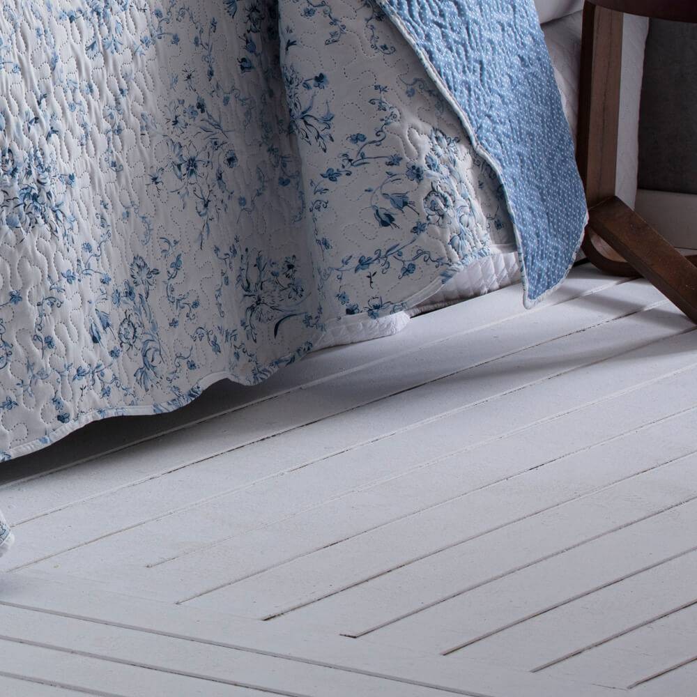 Kit  Cobre-leito Casal Bouti Microfibra Ultrasonic Estampada 2,20 x 2,40 m + 2 Porta-travesseiros - Yoani