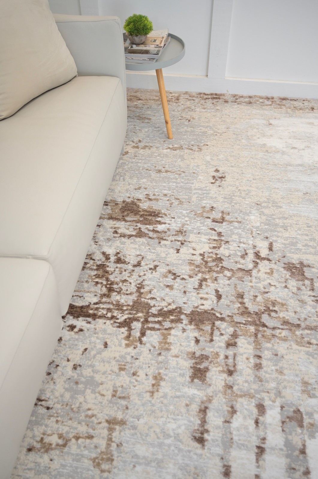 Tapete de Sala 200x250 Sharm Estonado Marrom e Cinza Tapete de Sala 200x250 Sharm Estonado Marrom e Cinza