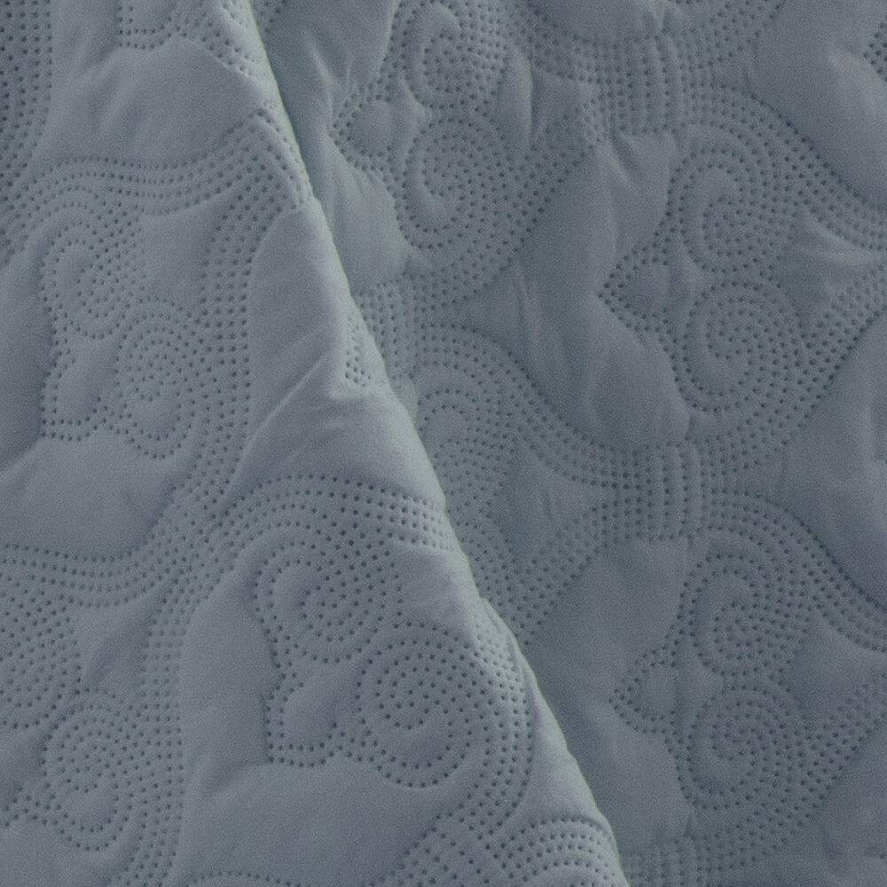 Kit 1 Colcha Casal Boutis Microfibra Ultrasonic + 2 Porta-Travesseiros Azul Kit 1 Colcha Casal Boutis Microfibra Ultrasonic + 2 Porta-Travesseiros Azul