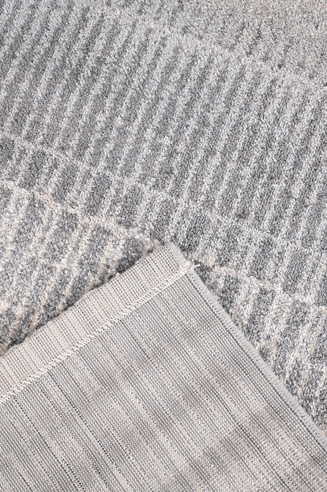 Tapete para Sala 140x200 Essenciais Estonado Cinza e Bege Tapete para Sala 140x200 Essenciais Estonado Cinza e Bege