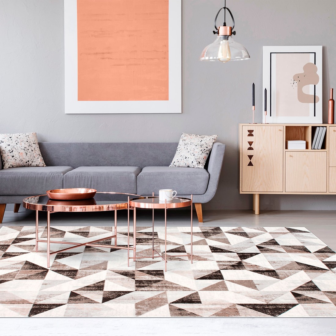 Tapete de Sala Condor Braun Marrom Linha Media 250x300