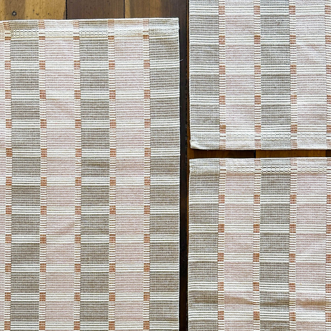 Jogo de Tapete 3 Peças Algodão Zurick Bico Rose