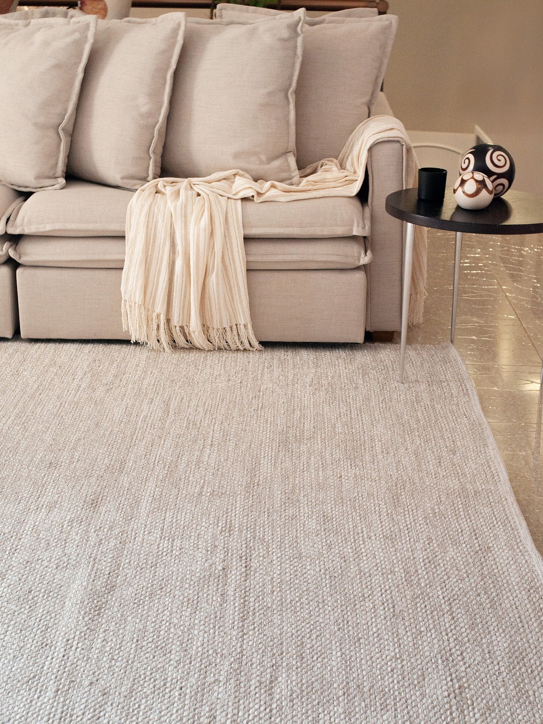 Tapete Indiano Artesanal Algodão e Lã Imara 140x200