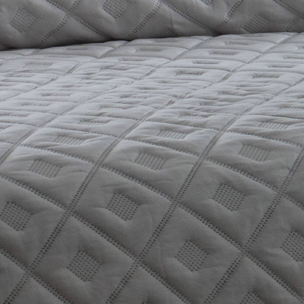 Kit 1 Colcha Queen Boutis Microfibra Ultrasonic + 2 Porta-Travesseiros Cinza Kit 1 Colcha Queen Boutis Microfibra Ultrasonic + 2 Porta-Travesseiros Cinza