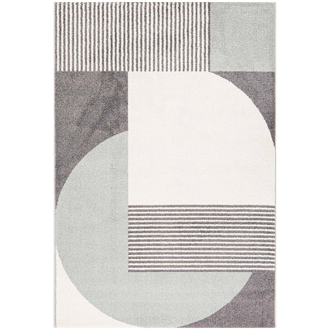 Tapete para Sala Grande Hathor Geometrico Off White 200x300