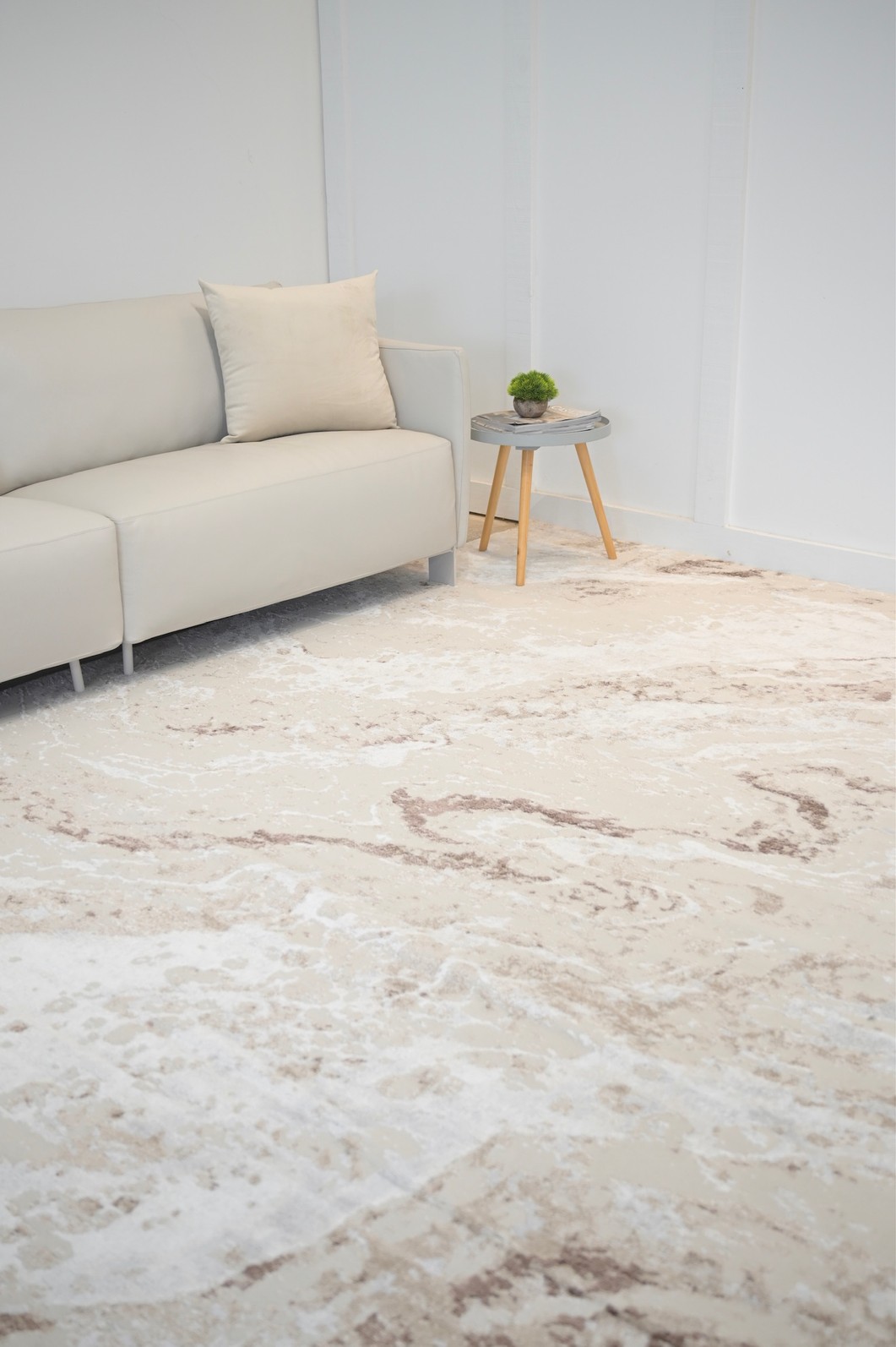 Tapete 100x140 Sharm Marmorizado Bege