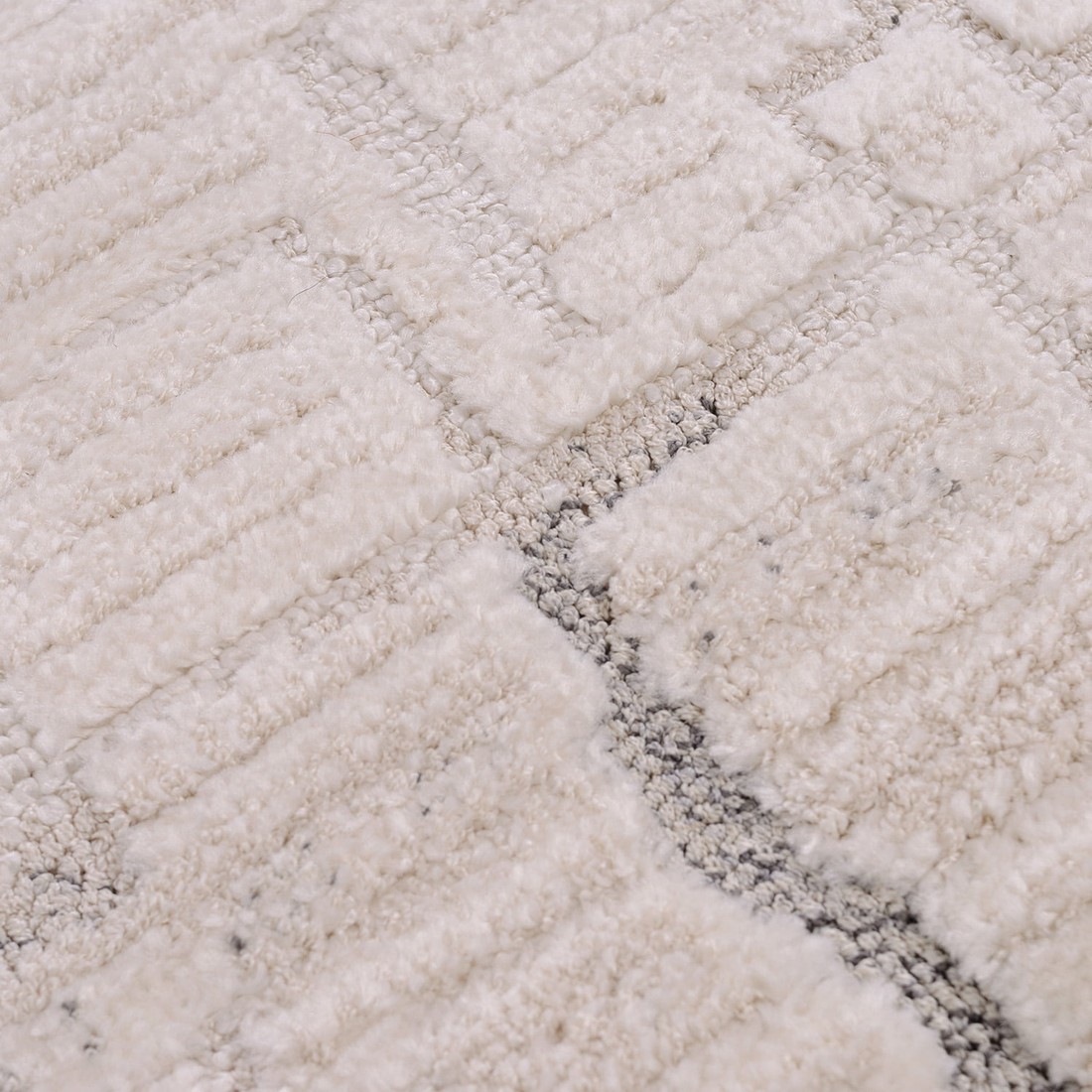 Tapete para Sala Grande Atto Mesclado Off White e Cinza 03 150x200 Tapete para Sala Grande Atto Mesclado Off White e Cinza 03 150x200