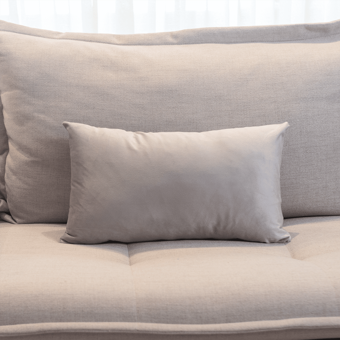 Capa de Almofada Veludo Premium Decorativa - Cinza Prata 30cm x 50cm