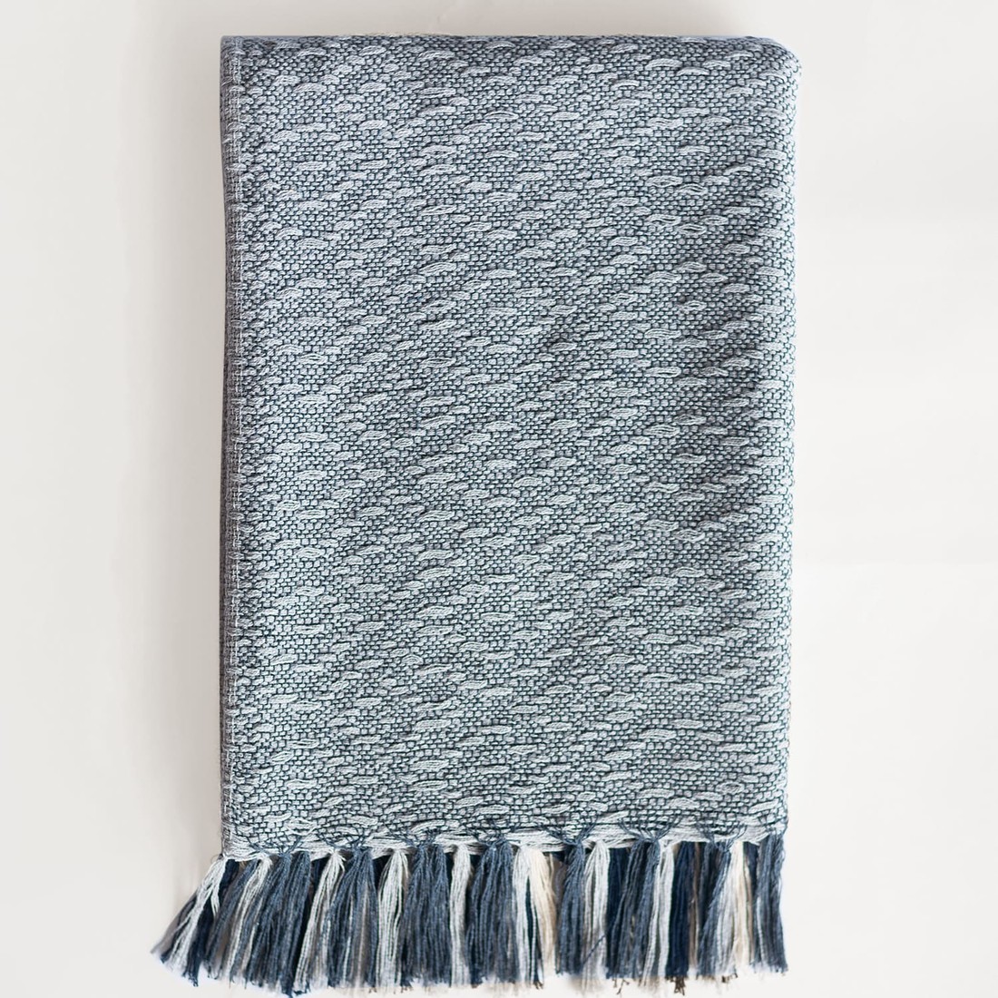 Manta De Sofá Artesanal Florença 1,20m x 1,80m Prata