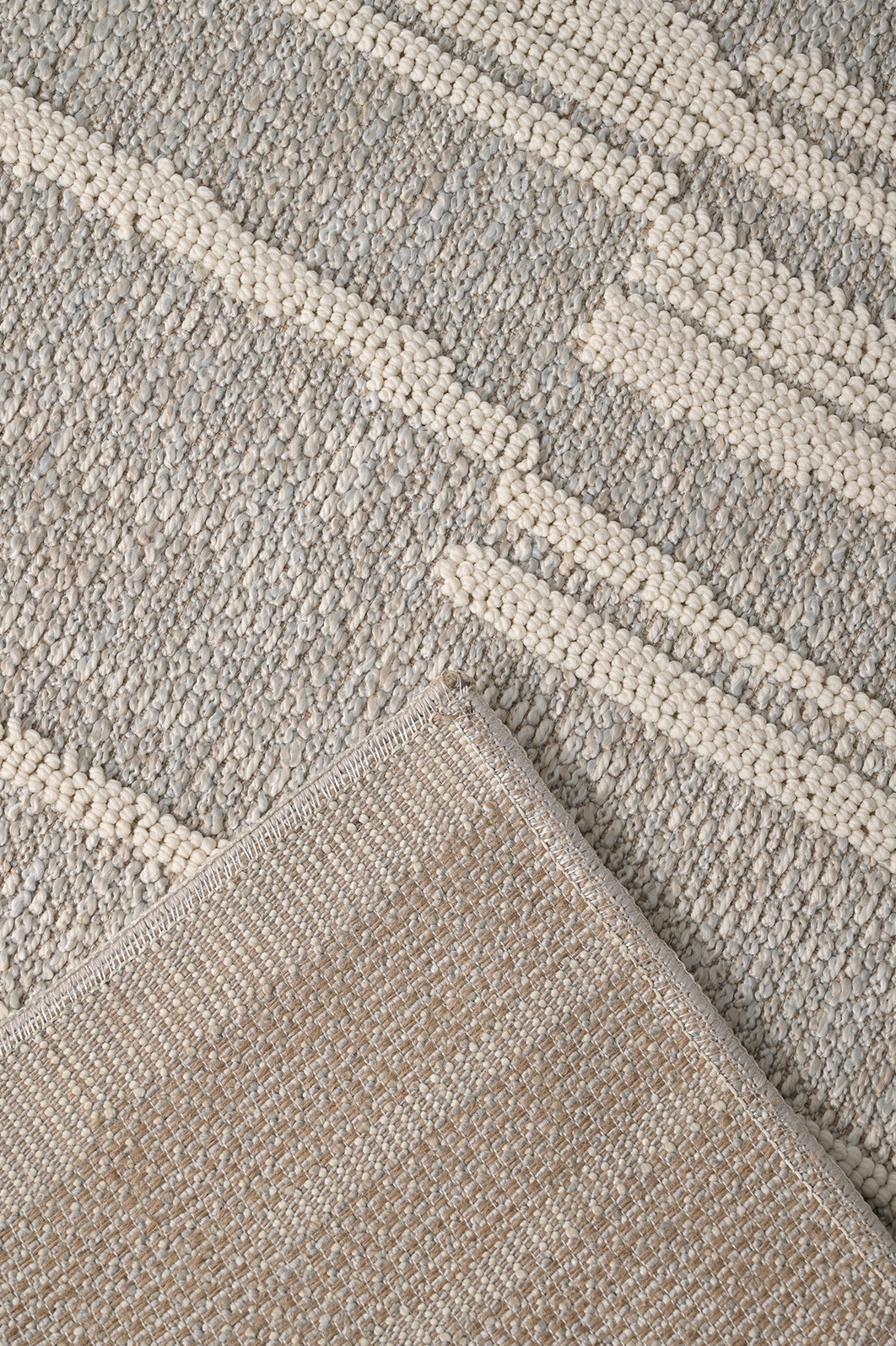 Tapete Turco Relex 160x230 Bege e Cinza Tapete Turco Relex 160x230 Bege e Cinza