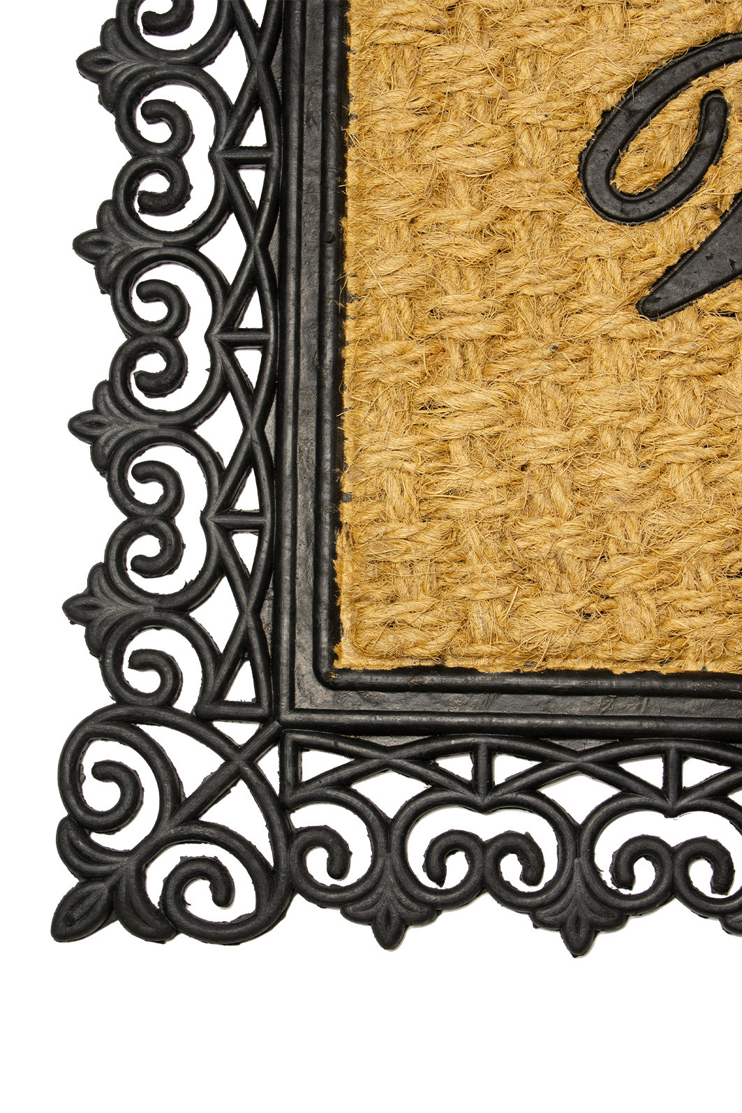 Tapete Capacho Borracha e Fibra de Coco 45x75 Arabesco Tapete Capacho Borracha e Fibra de Coco 45x75 Arabesco