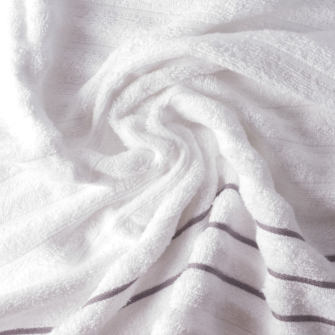 Jogo de Toalha 4 Peças Wave - Branco e Cinza Jogo Banhão Jogo de Toalha 4 Peças Wave - Branco e Cinza Jogo Banhão