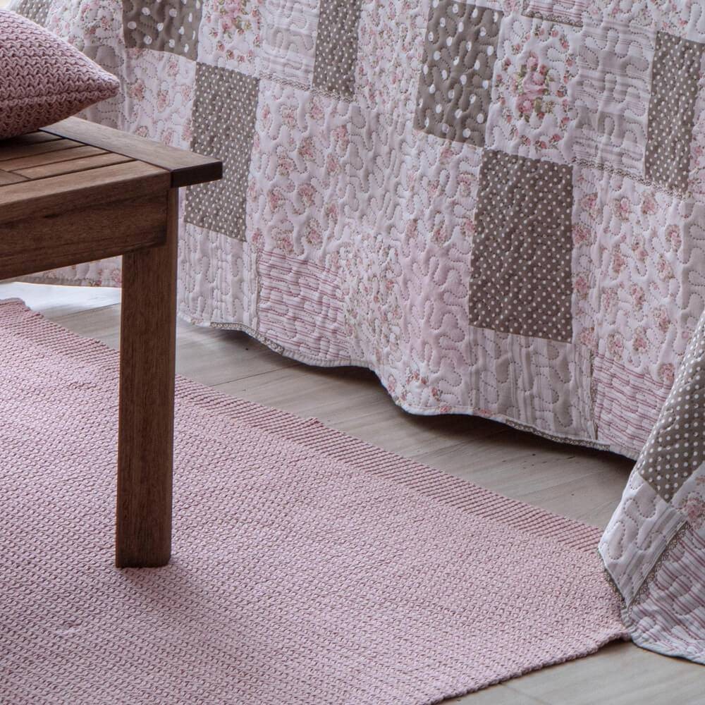 Kit  Cobre-leito Queen Bouti Microfibra Ultrasonic Estampada 2,40 x 2,60 m + 2 Porta-travesseiros - Cindy