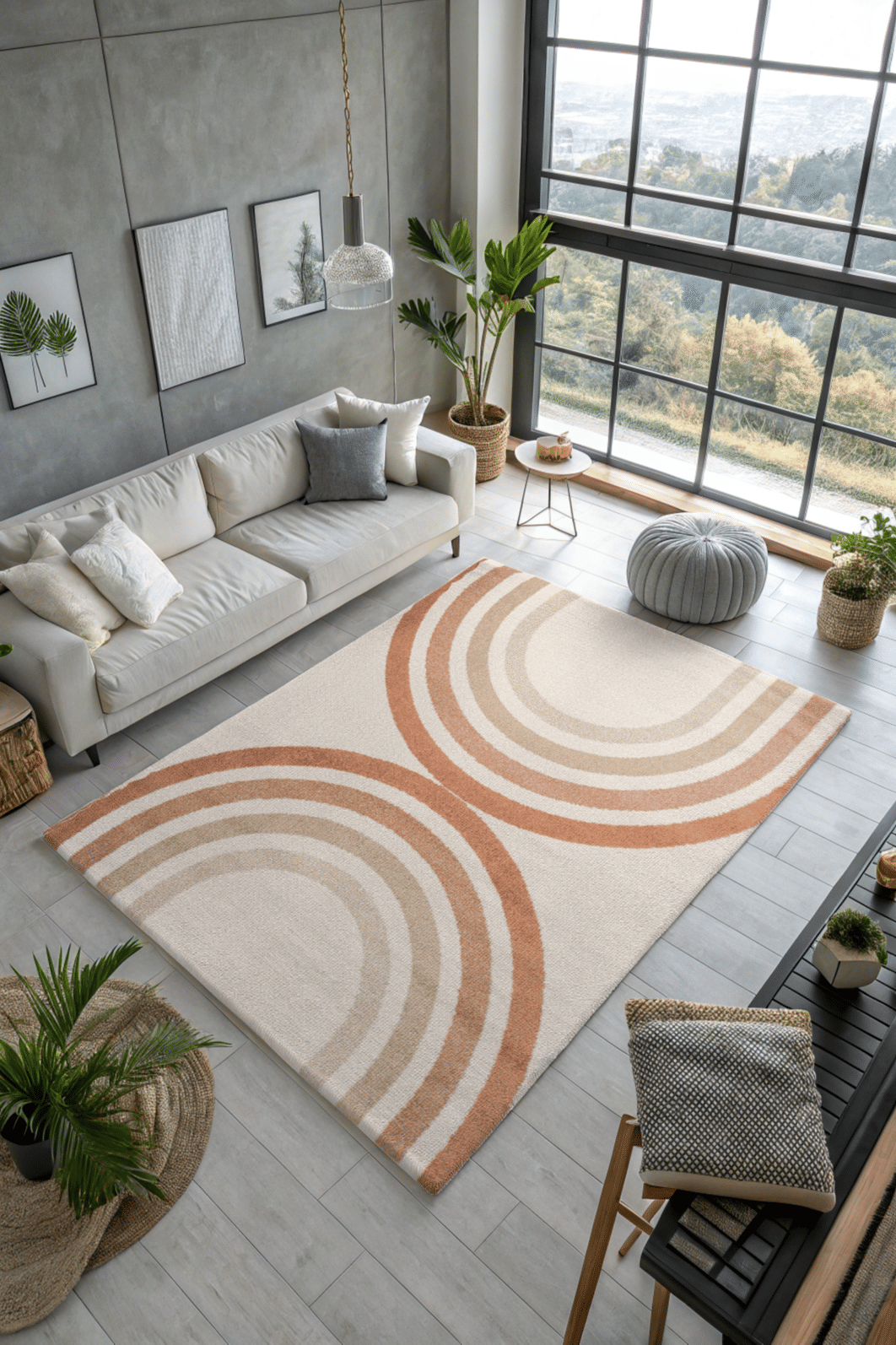 Tapete para Sala Essenciais Arco Terracota 100x150 Tapete para Sala Essenciais Arco Terracota 100x150