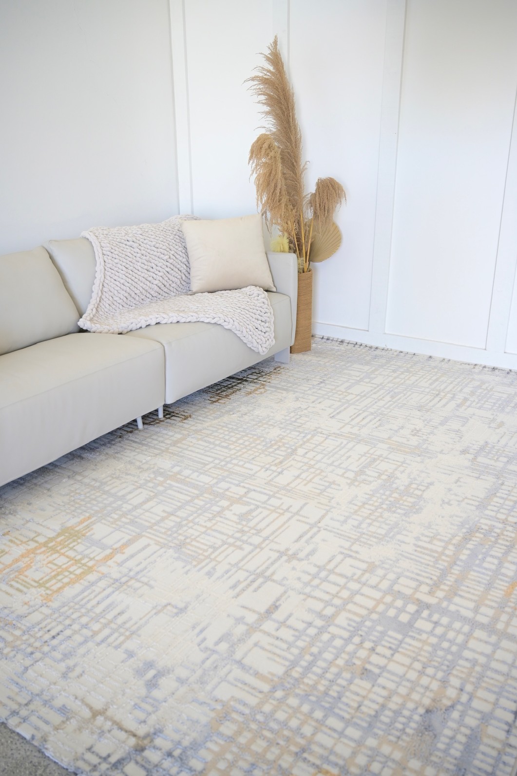 Tapete Sala Perfil Leve Caspian Xadrez 250X350 Tapete Sala Perfil Leve Caspian Xadrez 250X350