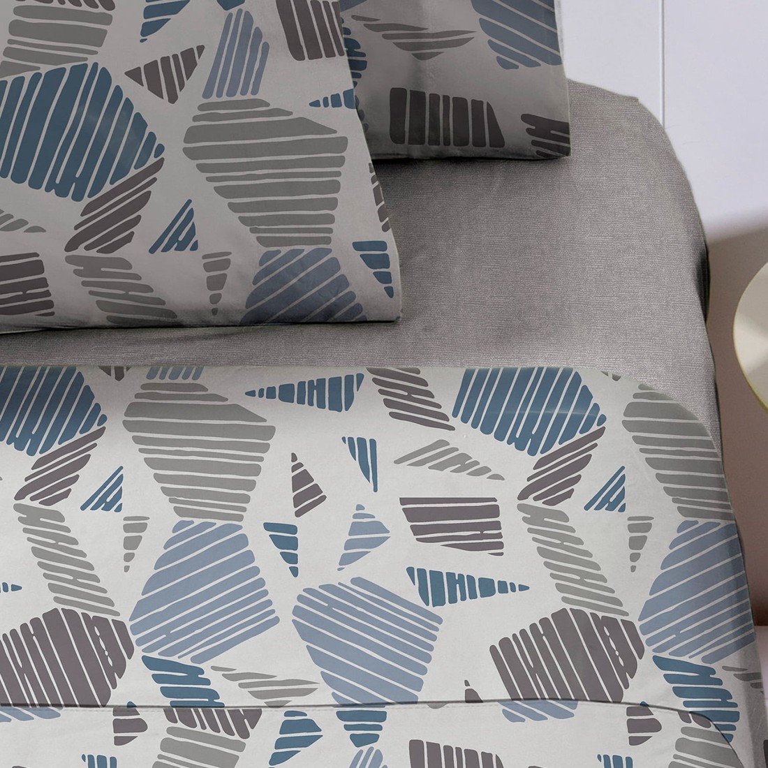 Jogo de Lençol Cama Casal 4 Peças Percal 180 Fios Estampado Osdor