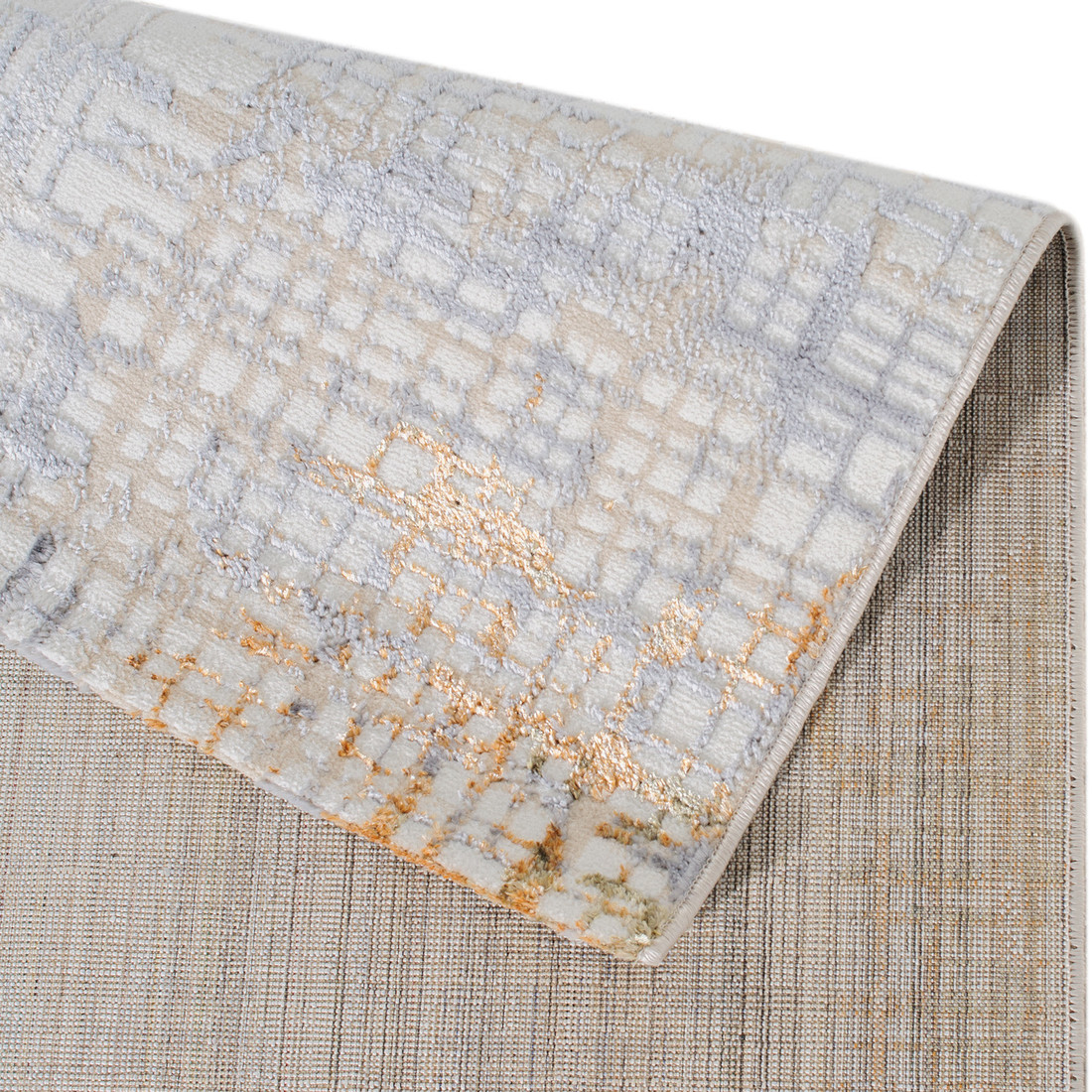 Tapete Sala Perfil Leve Caspian Xadrez 250X350 Tapete_de_sala_pelo_baixo_250_x_350_leve_Antiderrapante