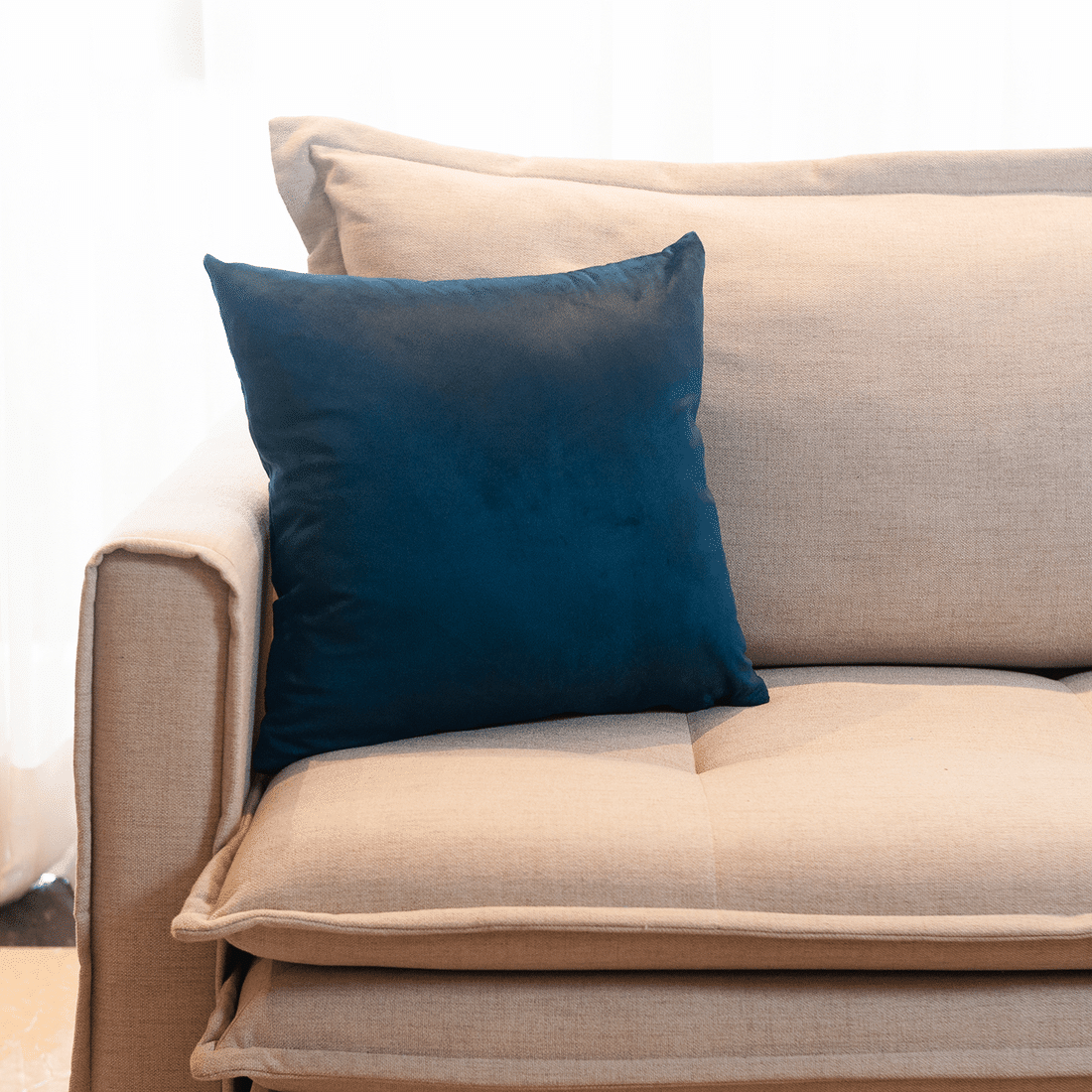 Capa de Almofada Veludo Premium Decorativa - Azul Marinho 45cm x 45cm Capa de Almofada Veludo Premium Decorativa - Azul Marinho 45cm x 45cm