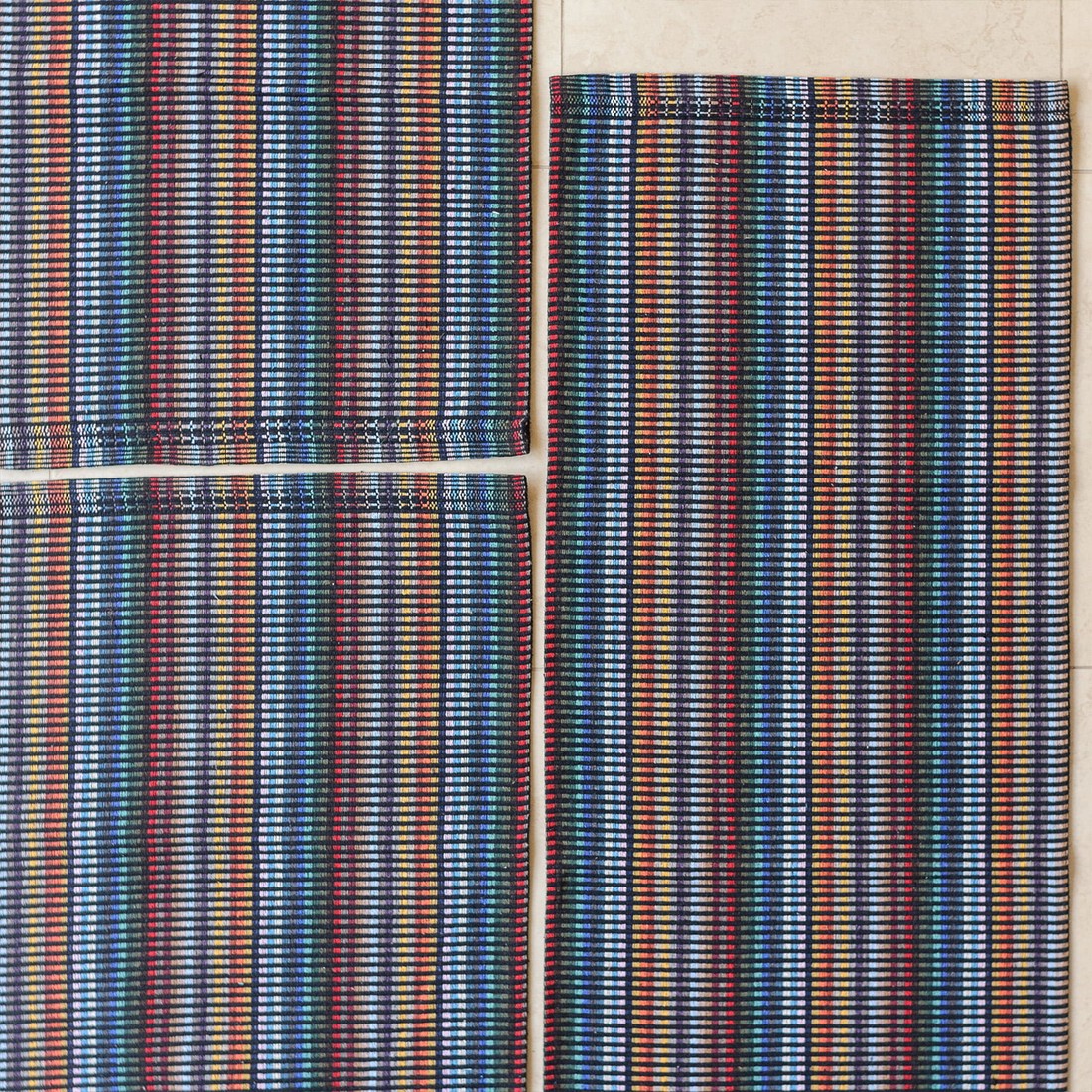 Kit de Cozinha 3 Peças Algodão Aquarela Color Preto