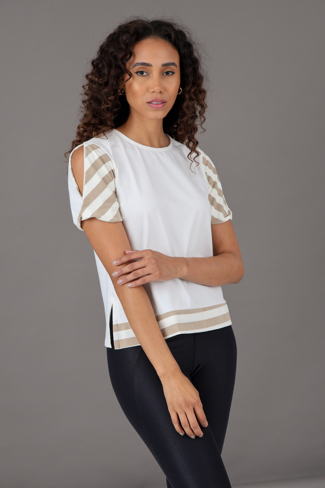 Blusa Feminina Manga Listrada Torcida