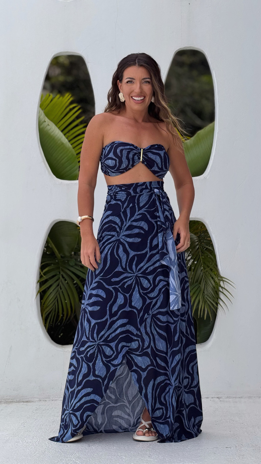 conjunto saída 1001 formas longa Jardim celeste conjunto saída 1001 formas longa Jardim celeste