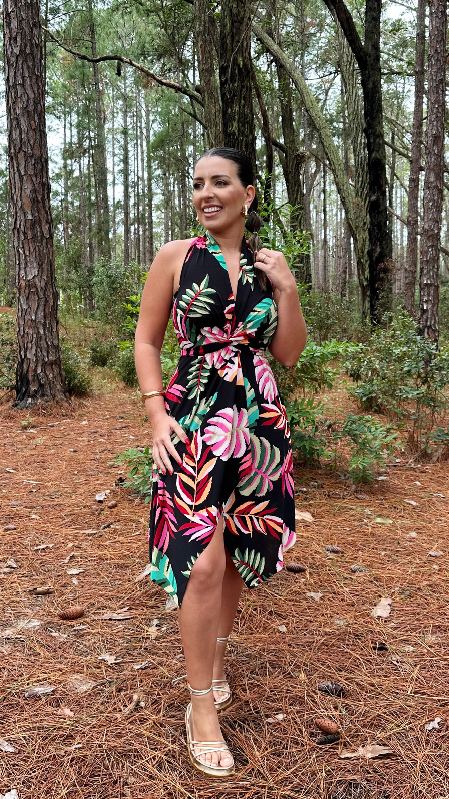 Saída 1001 formas curta florada preta Saída 1001 formas curta florada preta