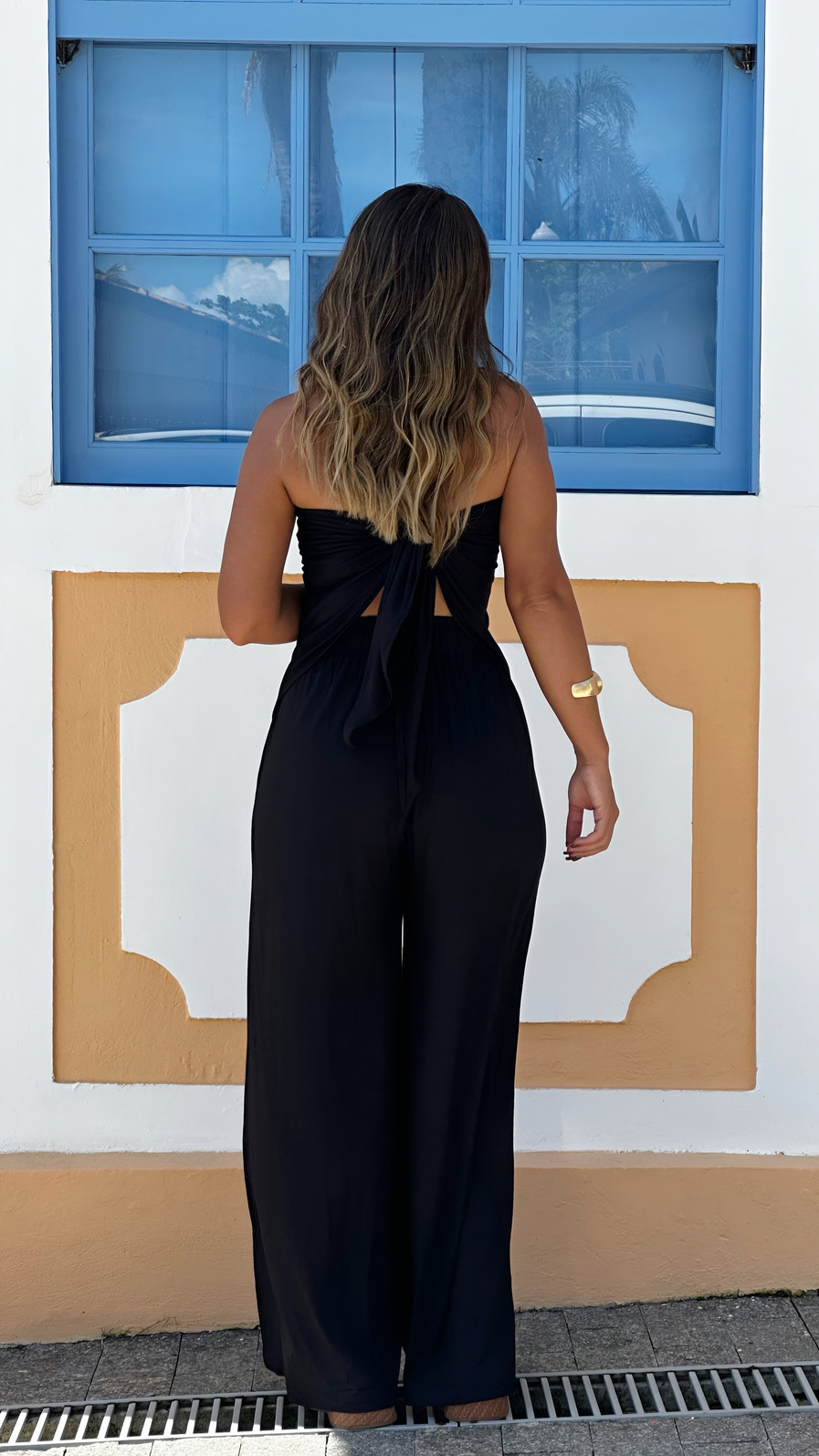 Calça lenço preta Calça lenço preta