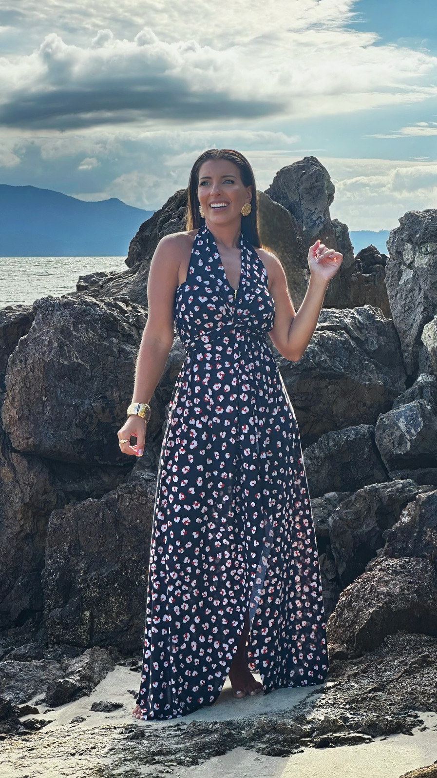 conjunto saída 1001 formas longa onça preta