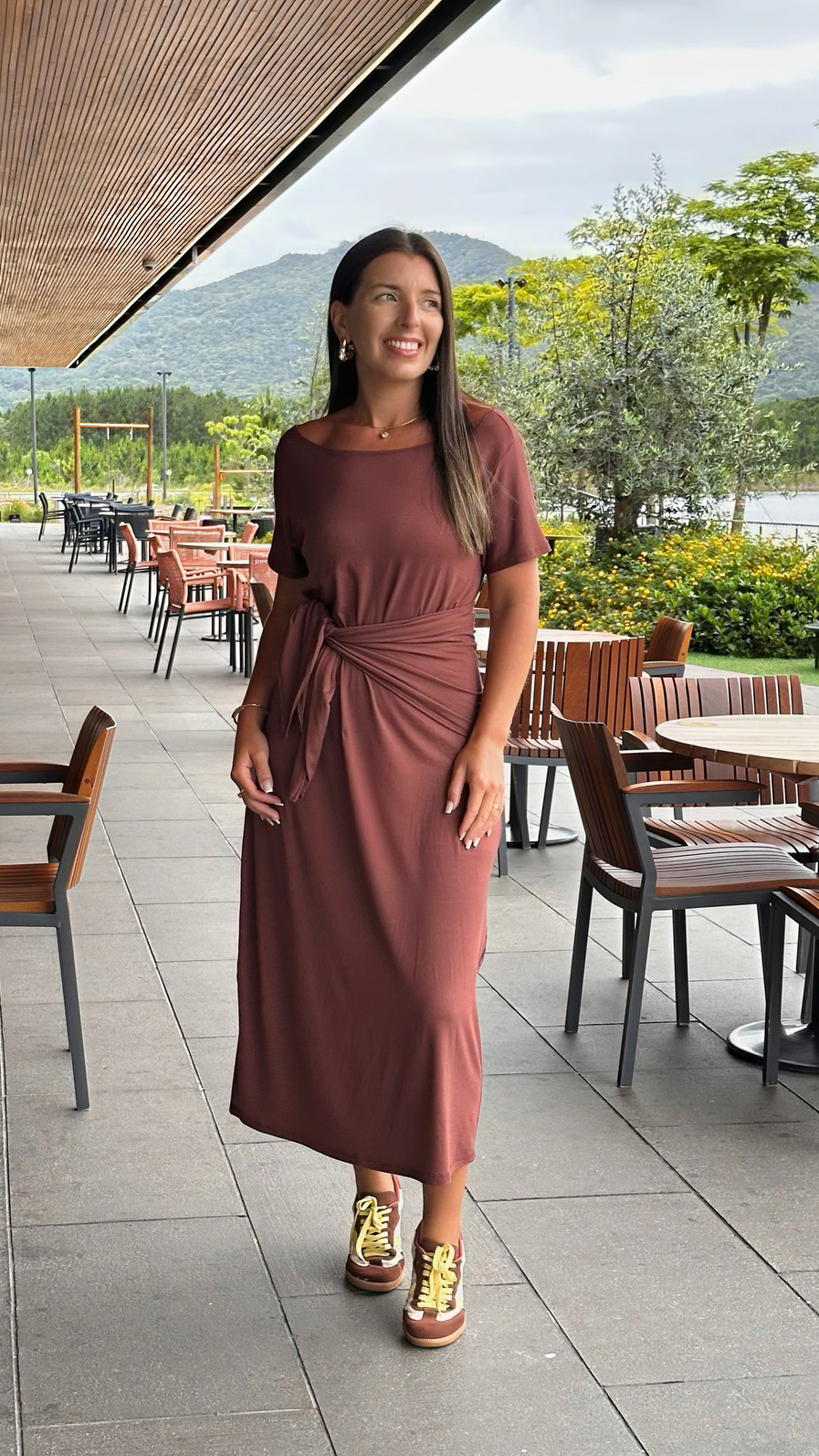 Vestido Basiquinho marrom Vestido Basiquinho marrom