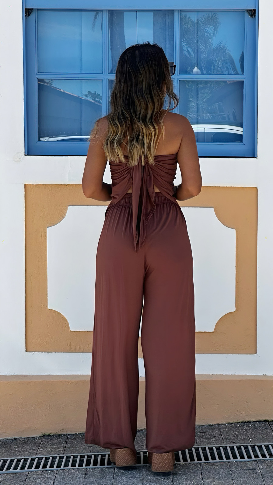 Calça lenço marrom Calça lenço marrom