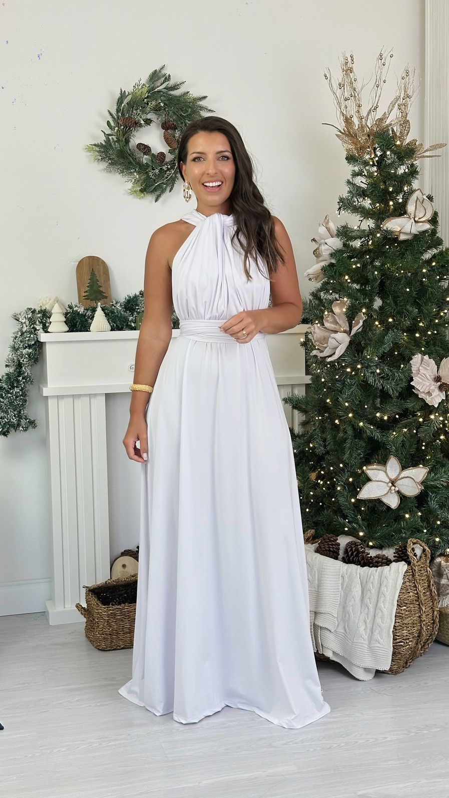 Vestido lanços longo branco Vestido lanços longo branco