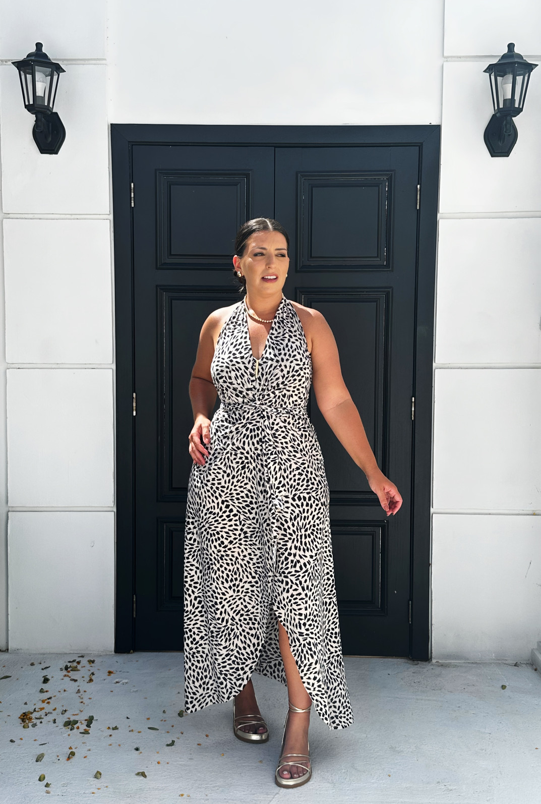 Conjunto saída 1001 formas longo & top Chuvisco off