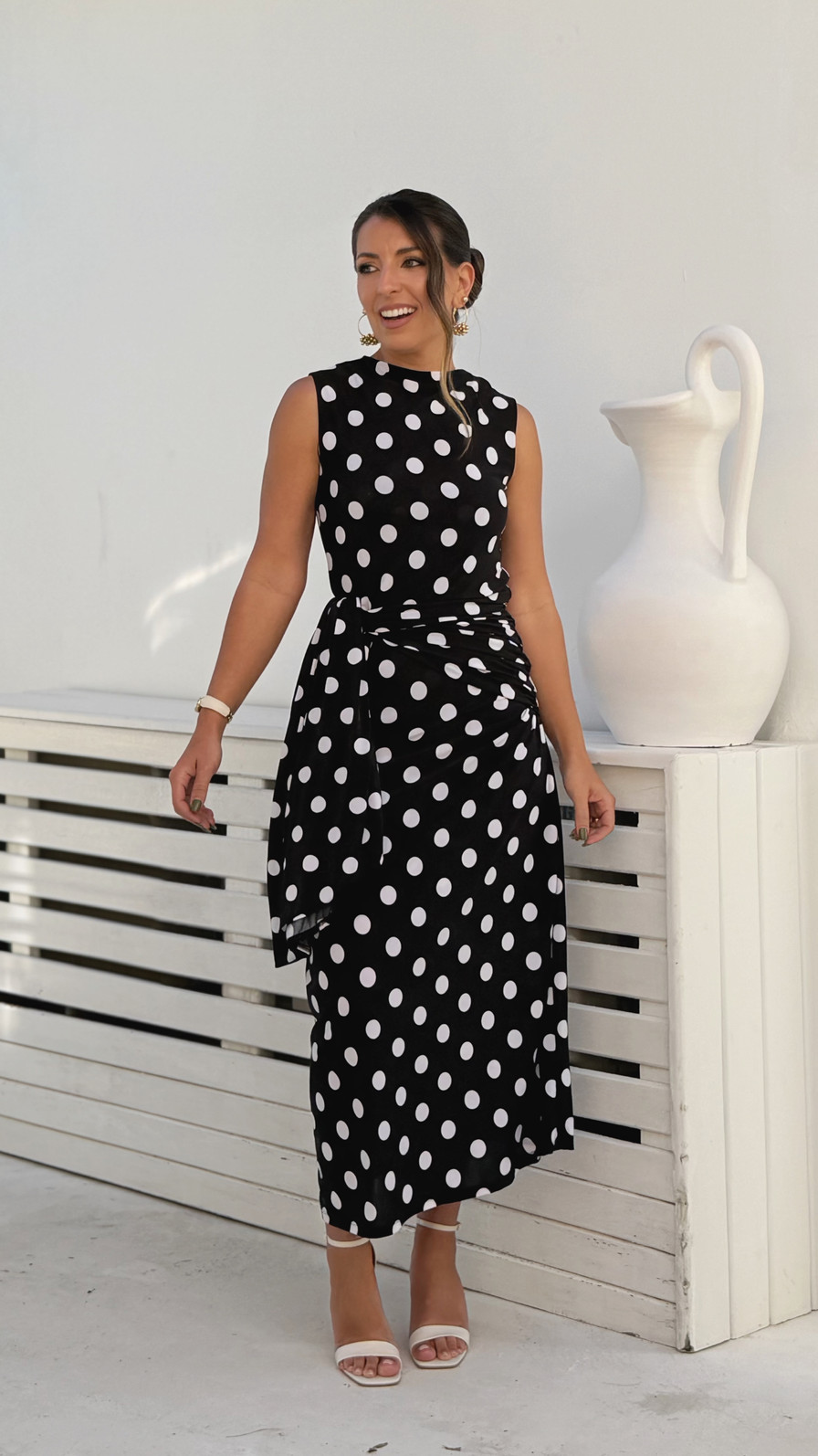 Vestido amore poá preto Vestido amore poá preto