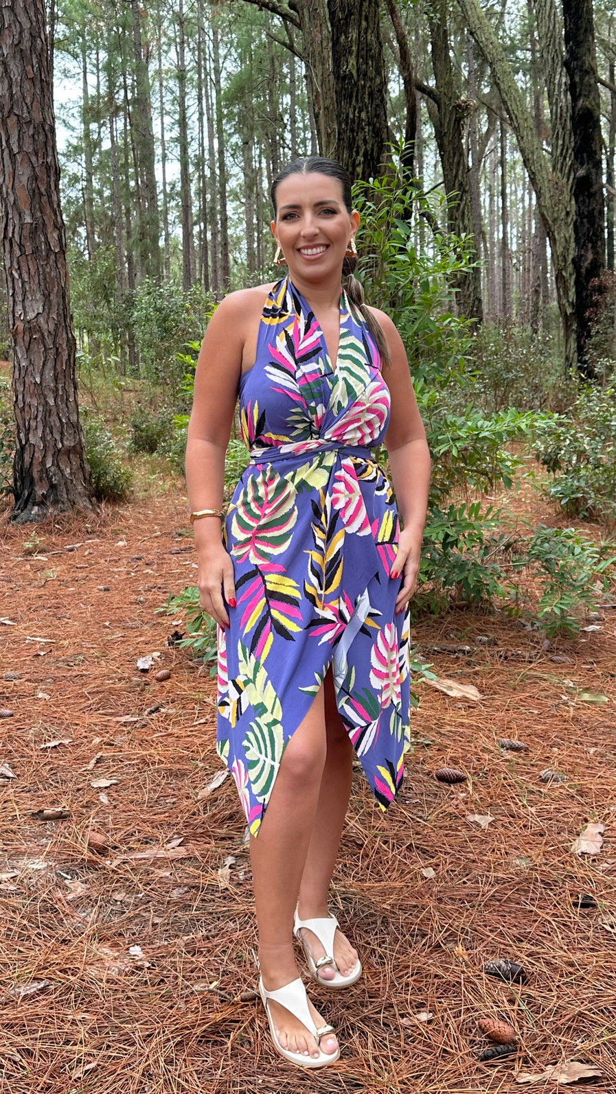 Saída 1001 formas curta florada roxa Saída 1001 formas curta florada roxa