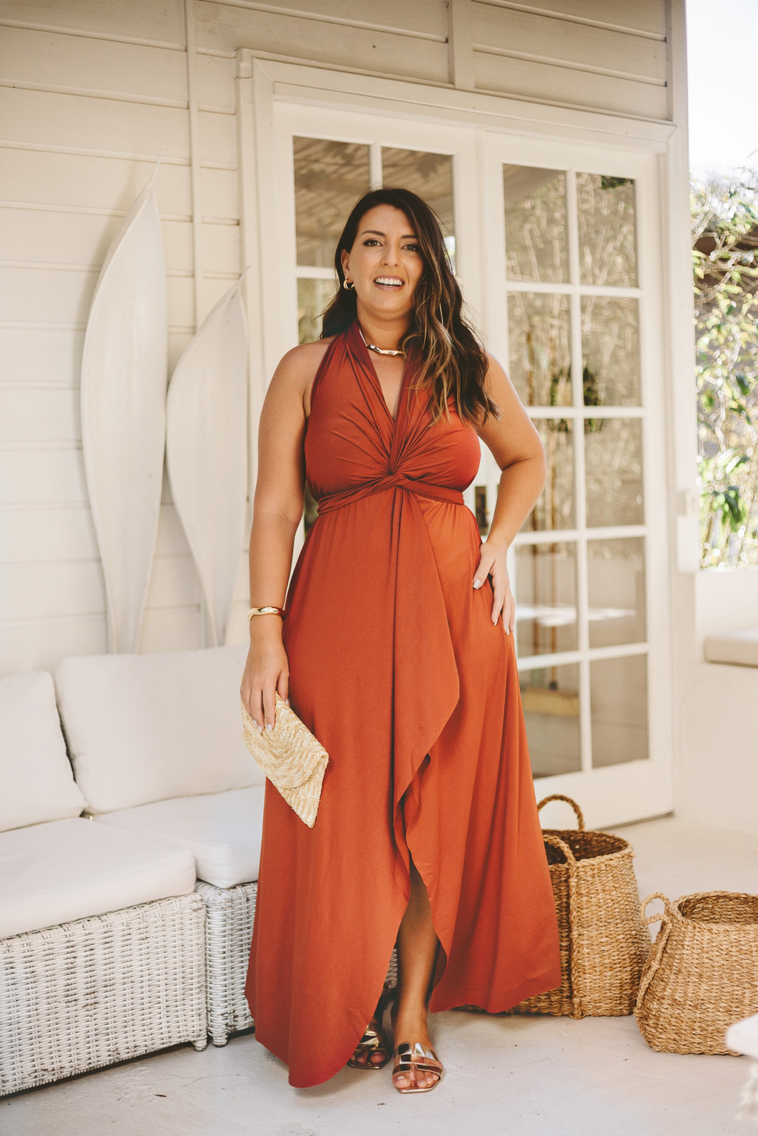 Saída 1001 formas longa ferrugem