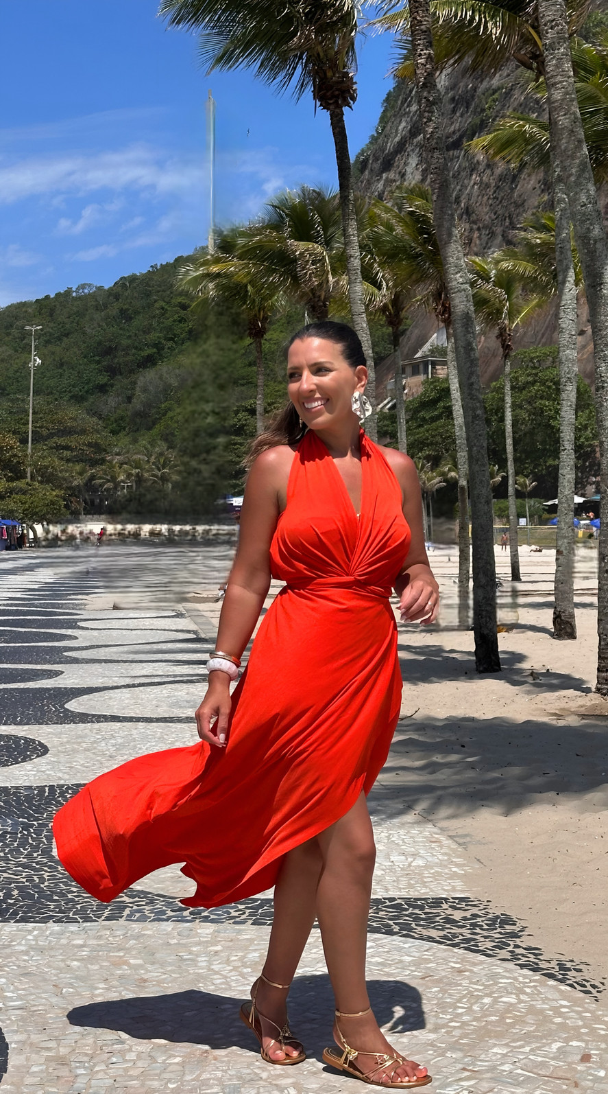 Saída 1001 formas longa laranja