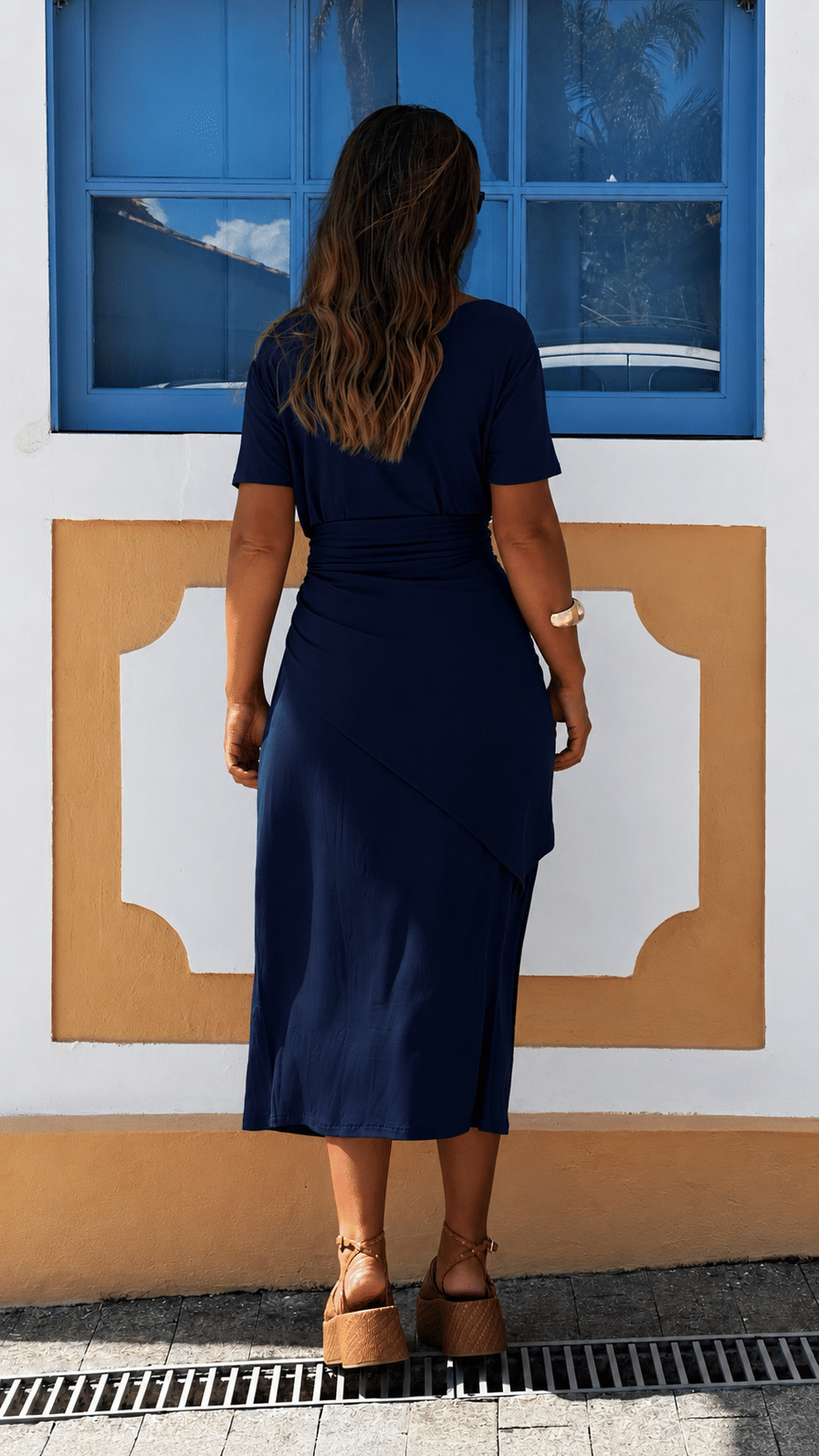 Vestido Basiquinho azul marinho Vestido Basiquinho azul marinho