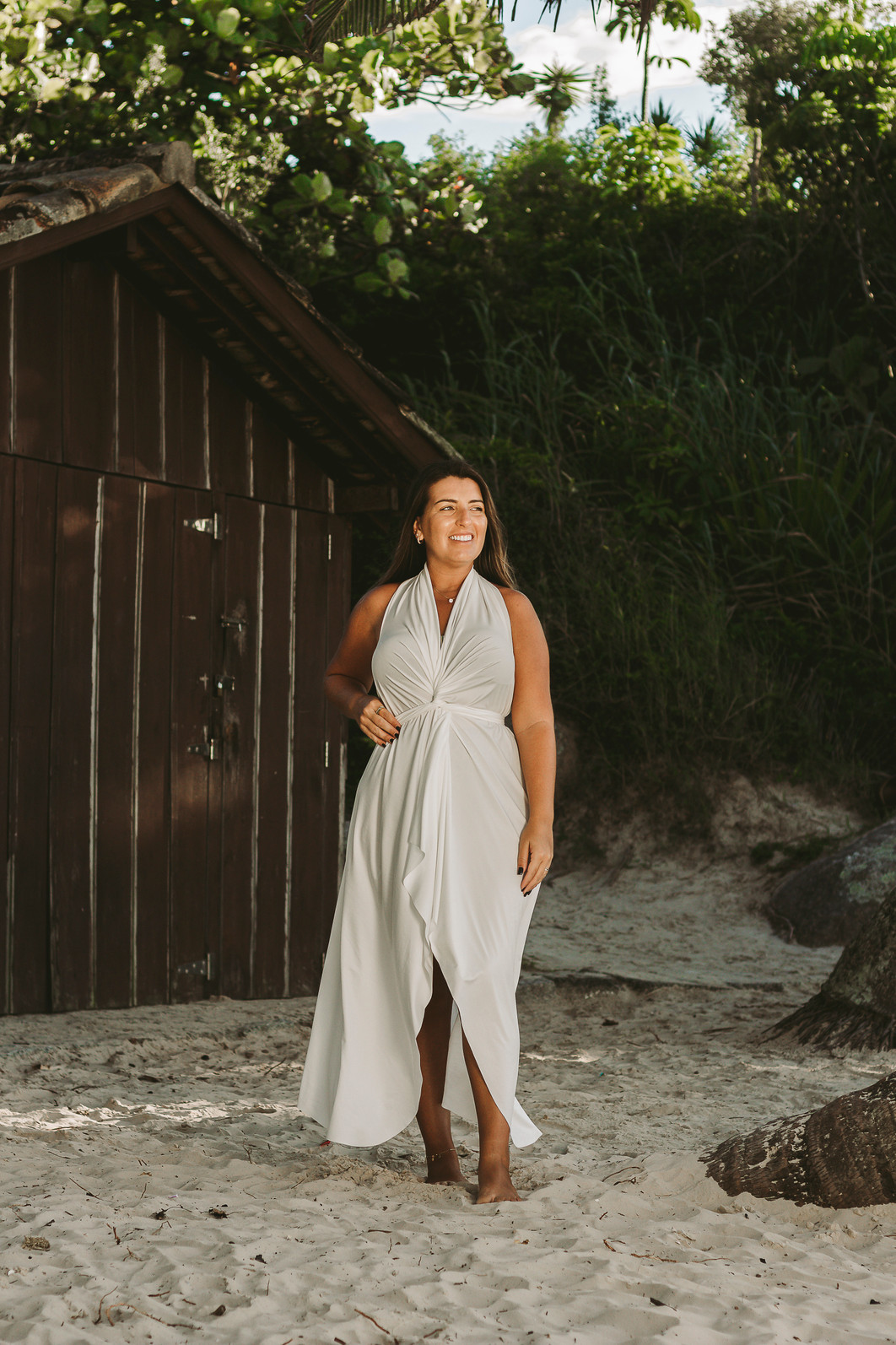 Saída 1001 formas longa branca