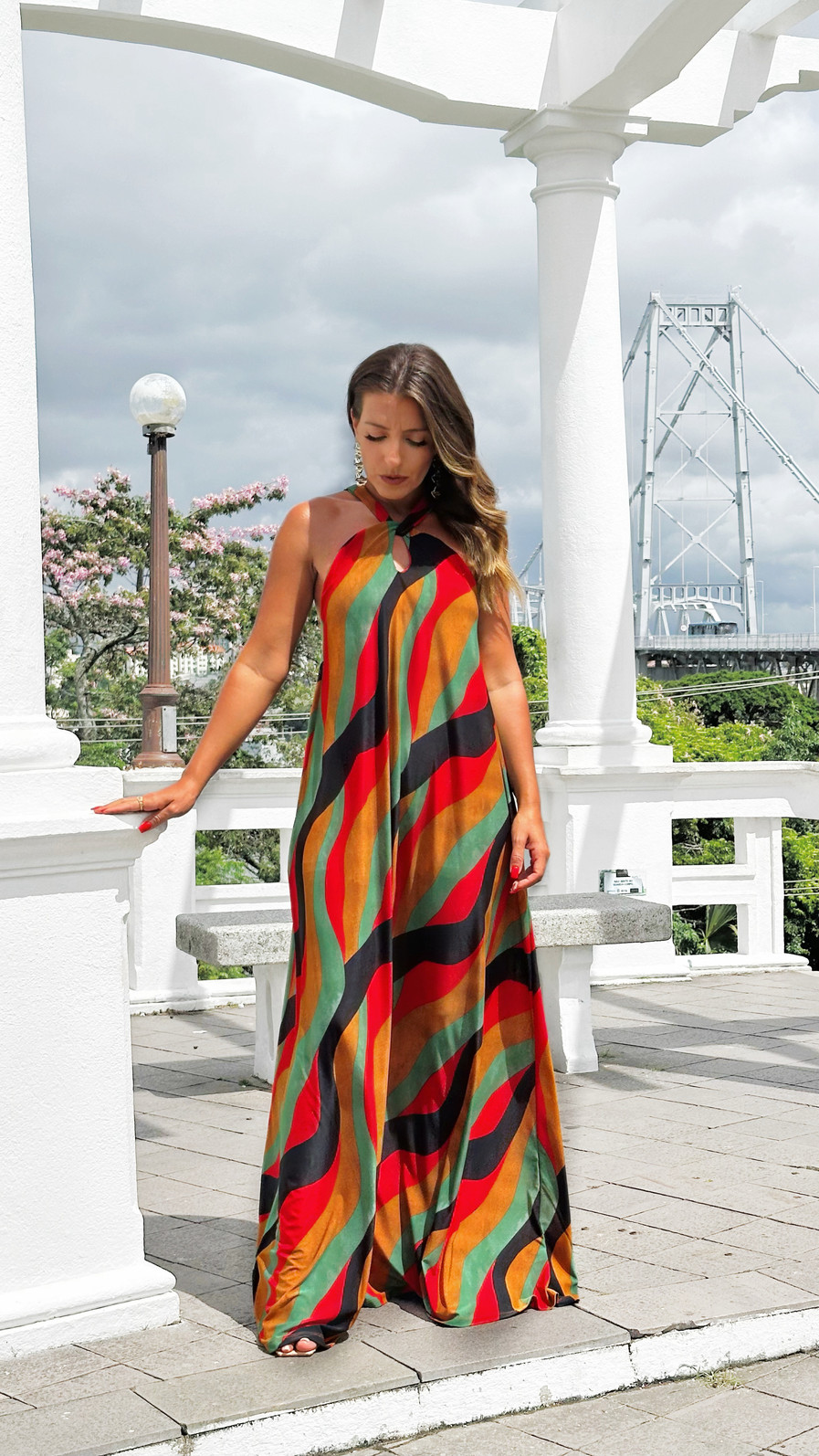 Vestido Luz - listras