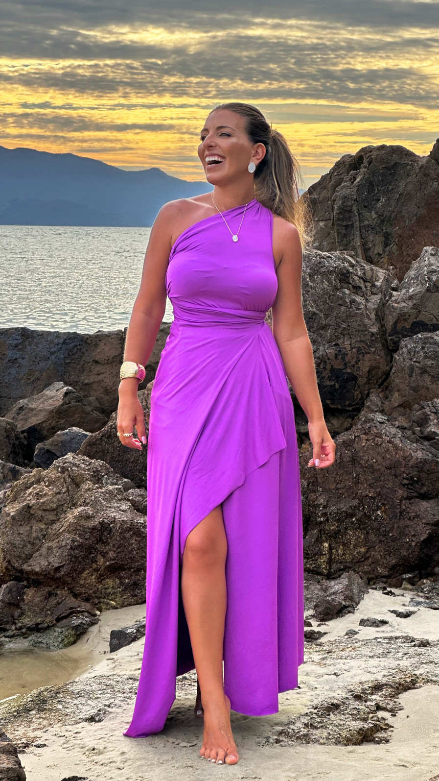 Saída 1001 formas longa violeta