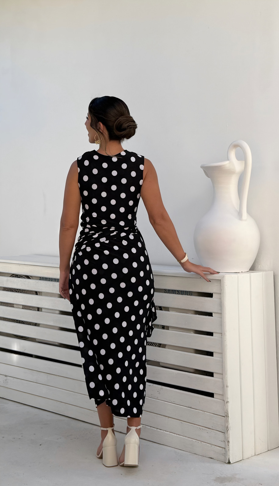 Vestido amore poá preto Vestido amore poá preto